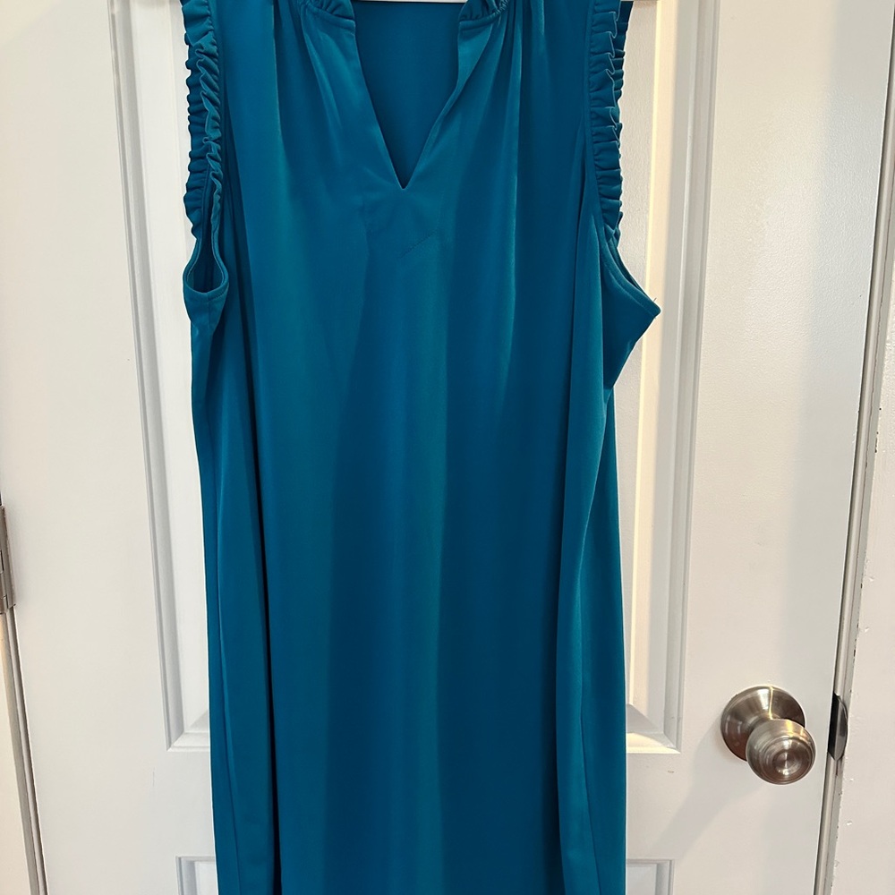 Michael Kors Teal Sleeveless Dress